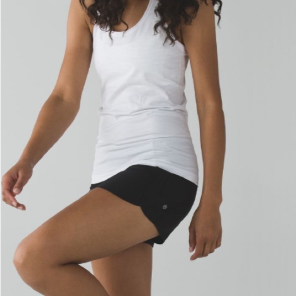 Lululemon Run Times Short Long 4” Black 8